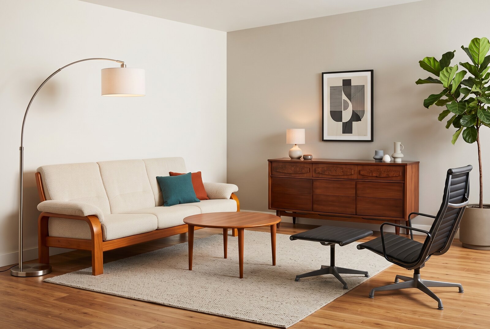 Mid-century living room